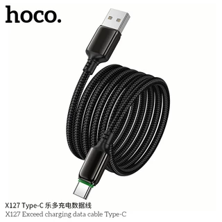 สายชาร์จ รองรับการชาร์จเร็วสูงสุด 60W สำหรับ USB-A/USB-C to Type-C/iOS ยาว 1 เมตร ป้องกันการหักงอ HOCO X127
