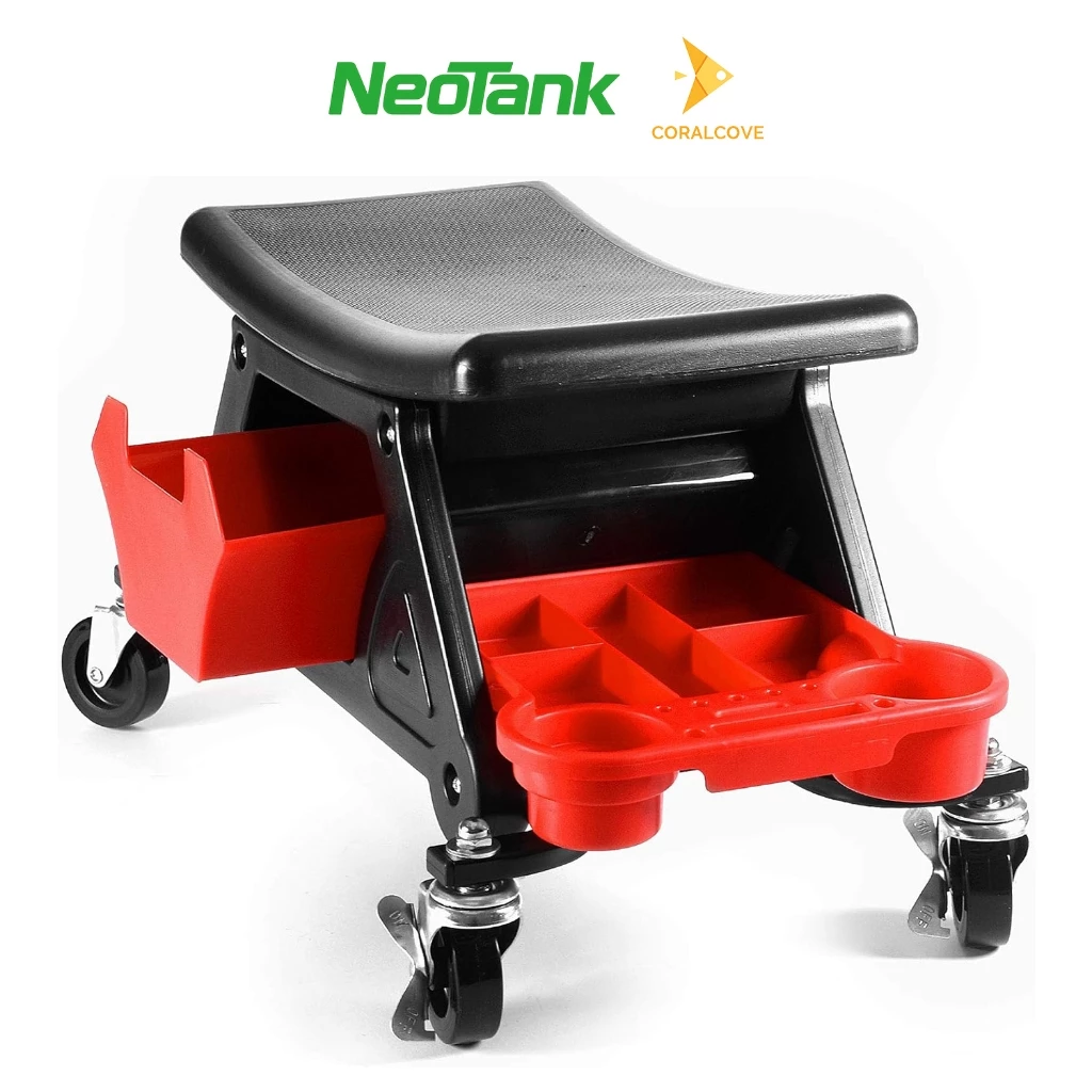 NeoTank เก้าอี้ซ่อมรถ รับน้ำหนัก 200kg มีล้อเลื่อน แข็งแรง พร้อมถาดใส่เครื่องมือ 3 ช่อง และลิ้นชัก