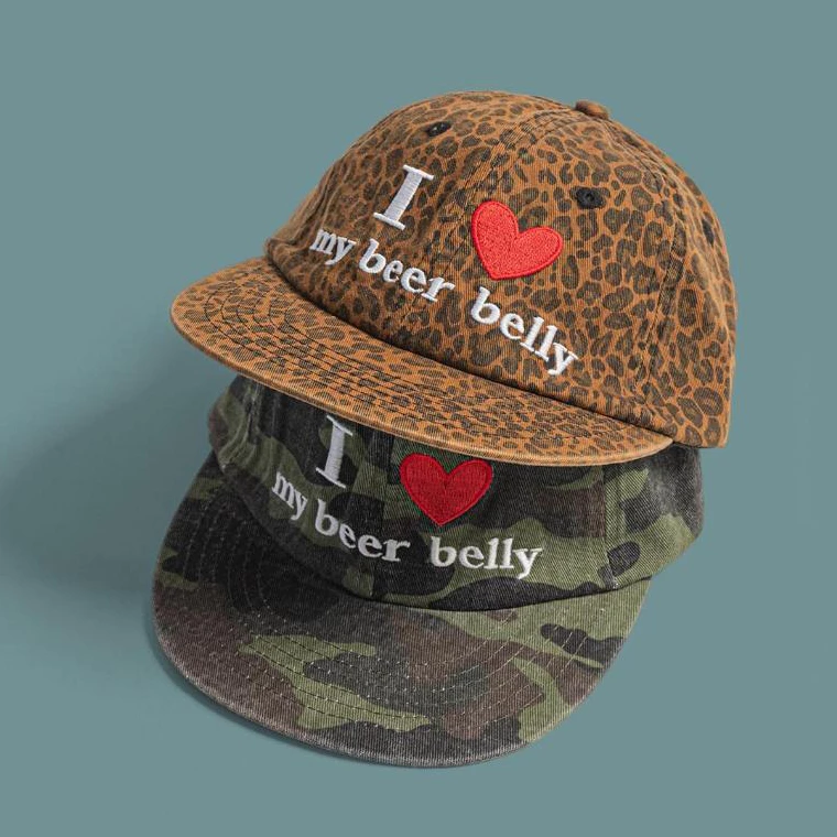 หมวกเบสบอล แบบนิ่ม ปัก I ♥ BEER มี 2สี คุณภาพสู สไตล์วินเทจ