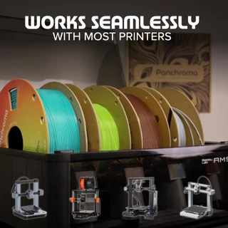 Panchroma PLA เส้นพลาสติก PLA ยี่ห้อ Polymaker น้ำหนัก 1 กก. พิมพ์ง่าย