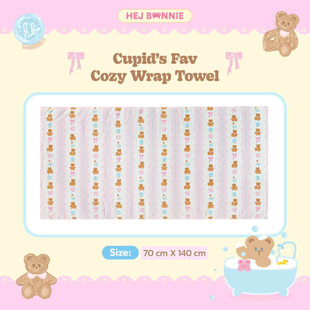 Cupid's Fav Cozy Wrap Towel | Hej Bonnie Official
