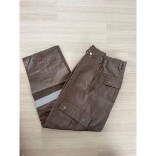 กางเกงทำงาน (หกกระเป๋า) กางเกงช็อป กางเกงสะท้อนแสง พร้อมส่ง S-5XL