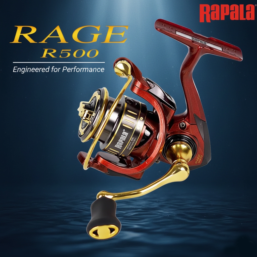RAPALA RAGE R500 - ขนาดเบอร์500 รอกตกกุ้ง Ajing รอกสปิ๋ว รอกงานสตรีม UL