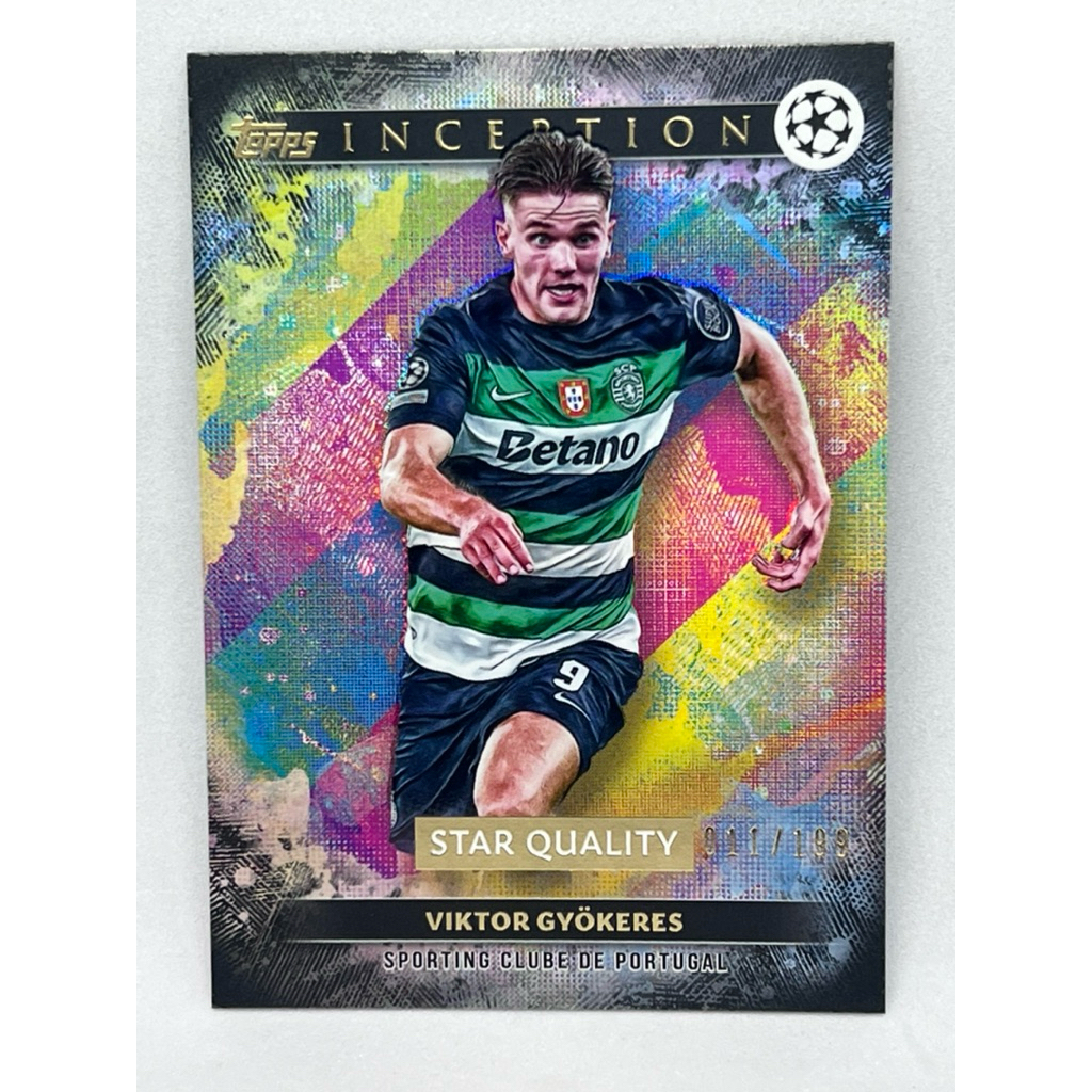 การ์ดฟุตบอล Topps Inception 2024 - 2025 Viktor Gyokeres Black /199