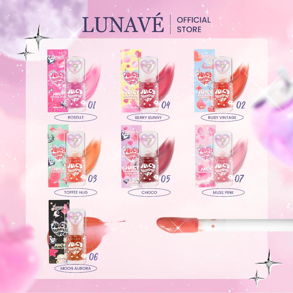 LUNAVE คอมโบคู่ฮิต Lip Duo Set Unlock Me x Juicy Kissverse Lips Oil ลิปคู่ฮิต ปากฉ่ำวาว คละสีได้ ราคา ถูกที่สุด ดีลบีเคเค แกลเลอรีภาพที่ 5