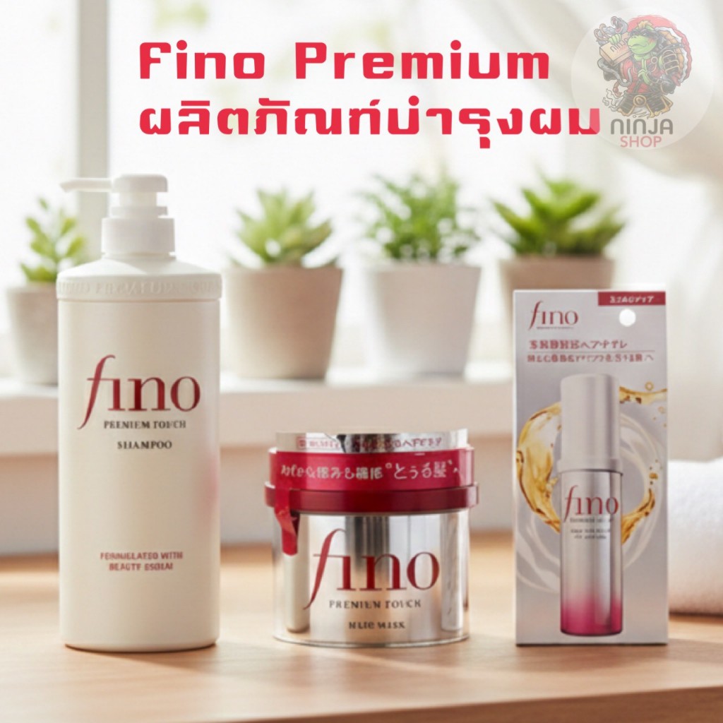 Shiseido Fino  Premium Hair Mask แชมพู และ แฮร์มาร์คของแท้นำเข้าญี่ปุ่น