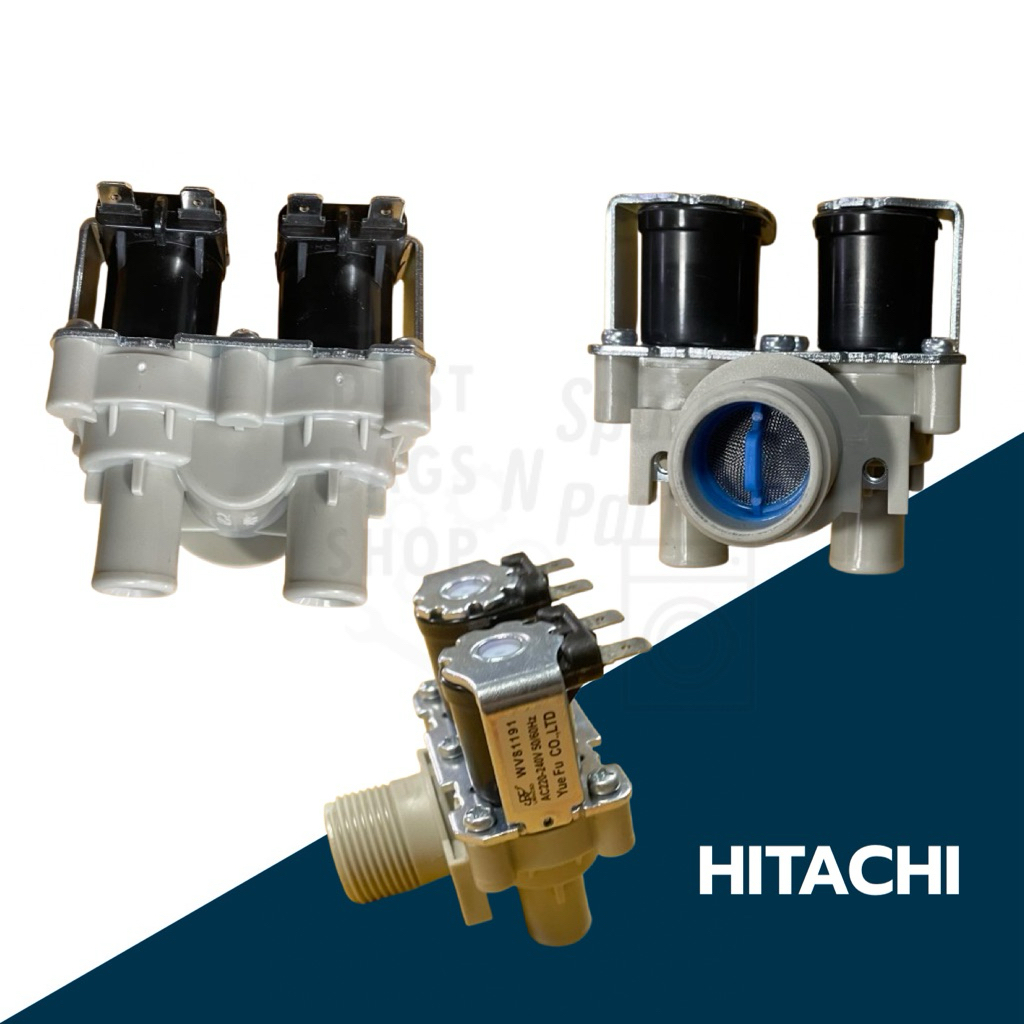วาล์วน้ำเข้าเครื่องซักผ้า HITACHI 2ทาง รุ่นSF-95s,SF-95KJ,sf100’SF-105SS,SF-110LJ,sf-120 ,SF-130xw S