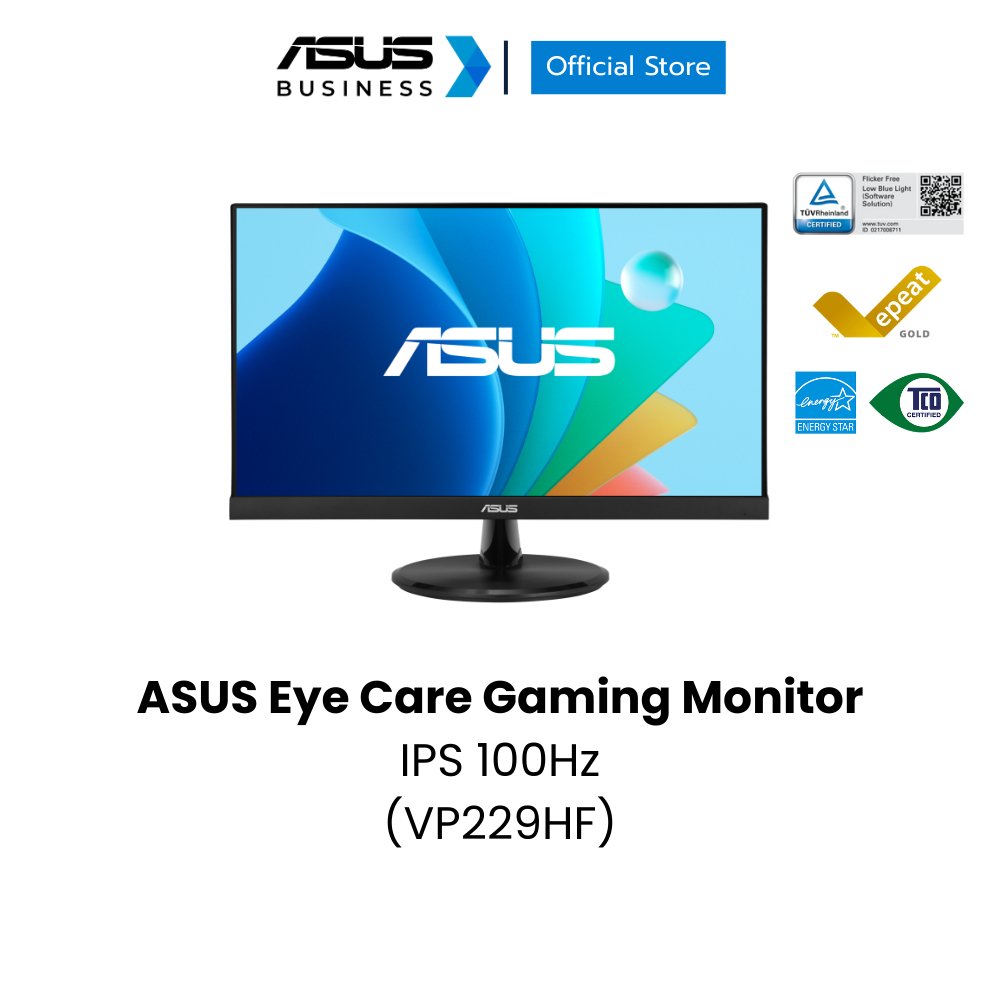 ASUS Eye Care Gaming Monitor (VP229HF) 21.45" IPS FHD 100Hz