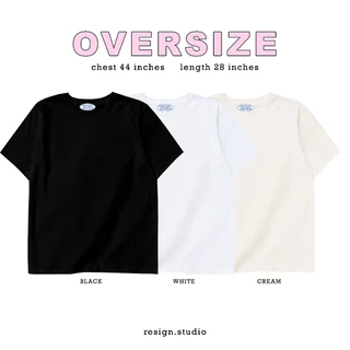 resign studio - เสื้อสีพื้น oversize / crop / babytee