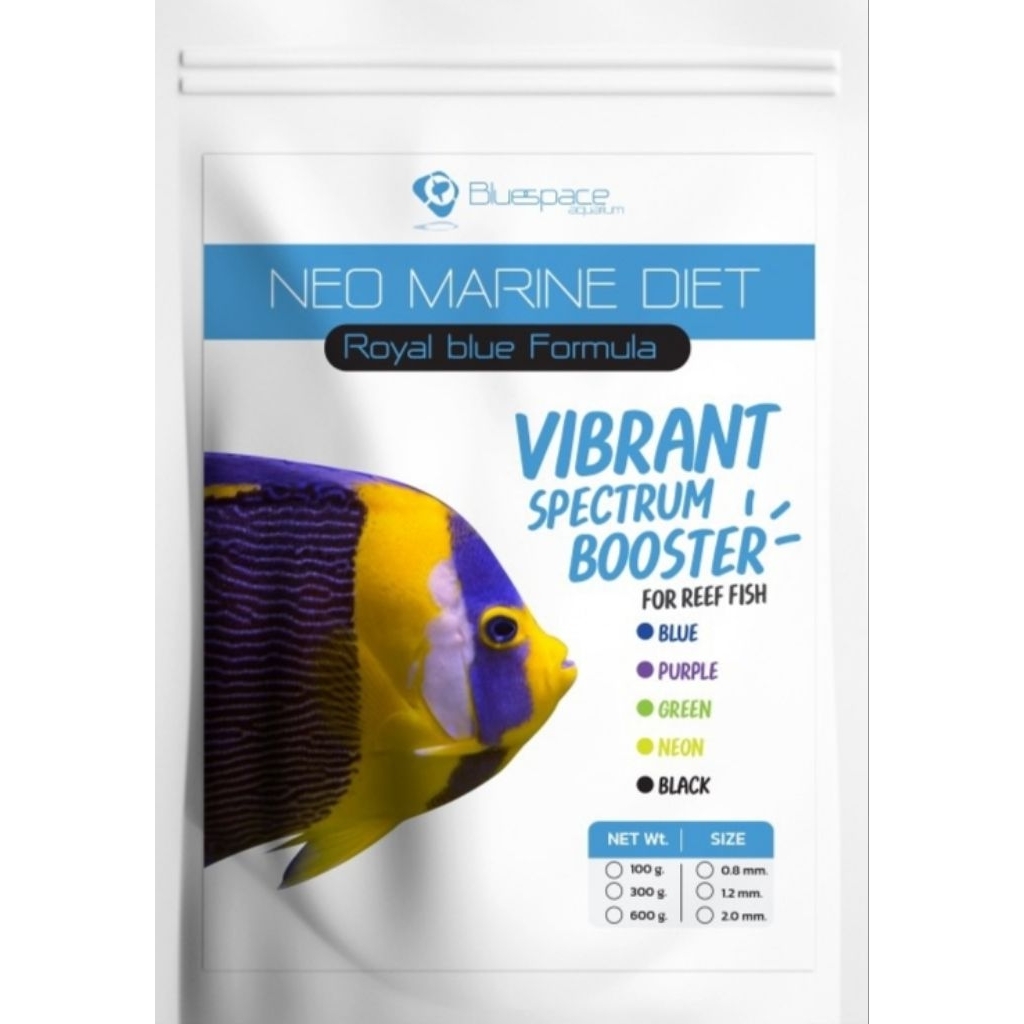 Neo Marine Diet Royal Blue Formula อาหารปลาทะเล เร่งสี เกรดพรีเมี่ยม