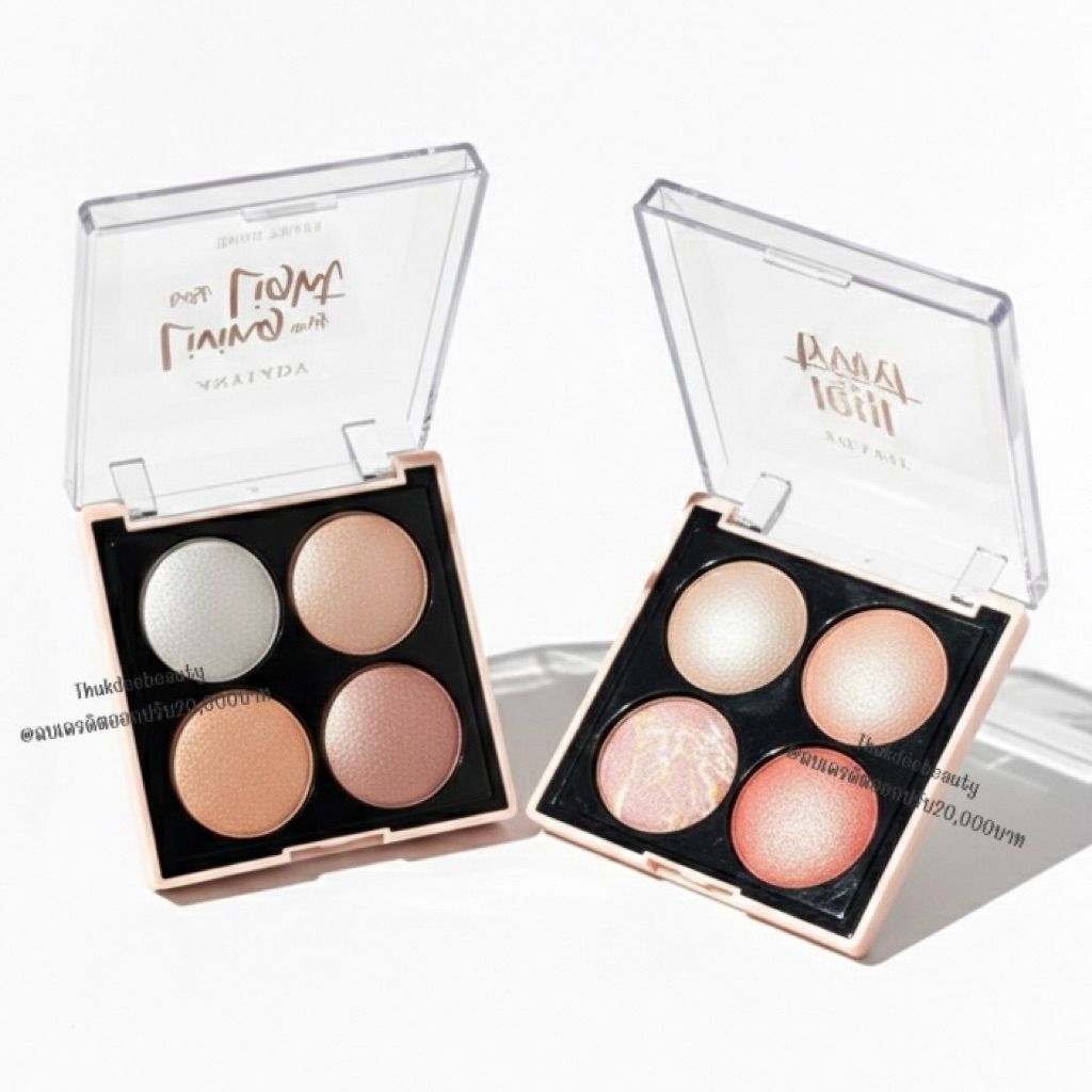 ส่งฟรี/แท้ พาเลท ไฮไลท์ ไฮไลท์หน้าเงา Anylady Highlight​ 4 สี ไฮไลท์​หน้าฉ่ำวาว ไฮไลท์ดั้ง ผิวโกลว์ม