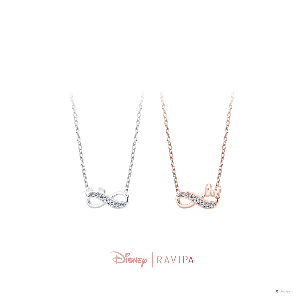 Ravipa | Unbreakable Infinity Mickey & Minnie Necklace - สร้อยคอ