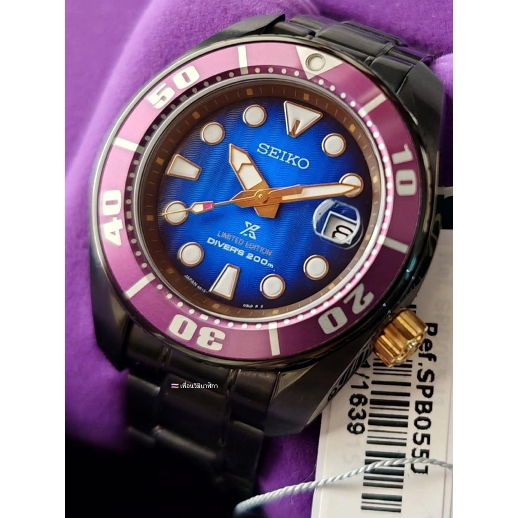 ไซโก้ Seiko SEIKO PROSPEX SUMO ZIMBE 4 LIMITED EDITION ซูโม่ม่วง SPB055J สภาพสวยงาม99% อุปกรณ์ครบกล่