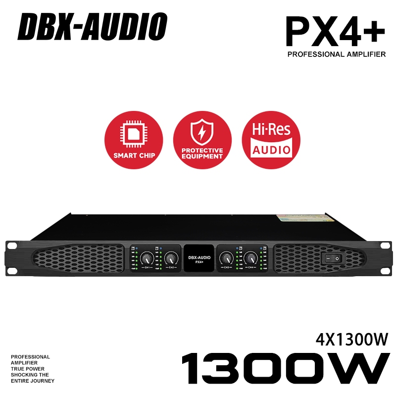 DBX-AUDIO PX4+ เครื่องขยายเสียงดิจิตอลกําลังสูงหลังมืออาชีพบริสุทธิ์, โฮม KTV เวทีเบสการประชุมกลางแจ