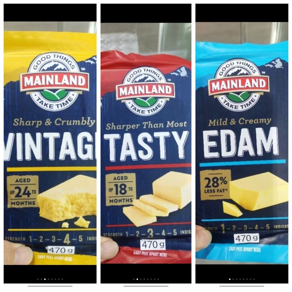 ecook​ เชดด้า​ ชีส​ m mainland edam tasty​ vintage cheese​ 470g