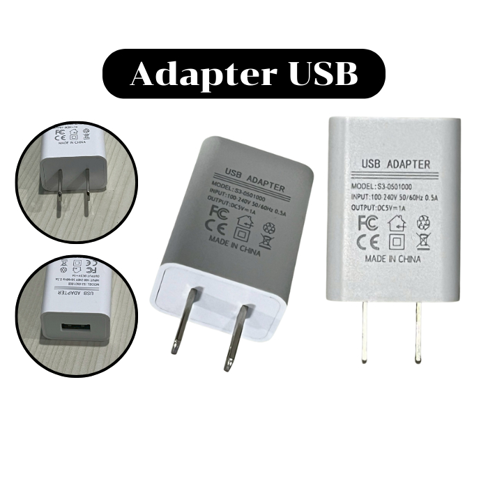 หัวชาร์จอะแดปเตอร์  Adapter USB 1A สีขาว สำหรับสายชาร์จนาฬิกา พร้อมส่งจากไทย