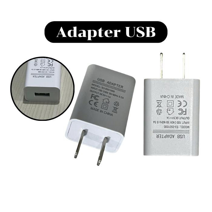 หัวชาร์จอะแดปเตอร์  Adapter USB 1A สีขาว พร้อมส่งจากไทย