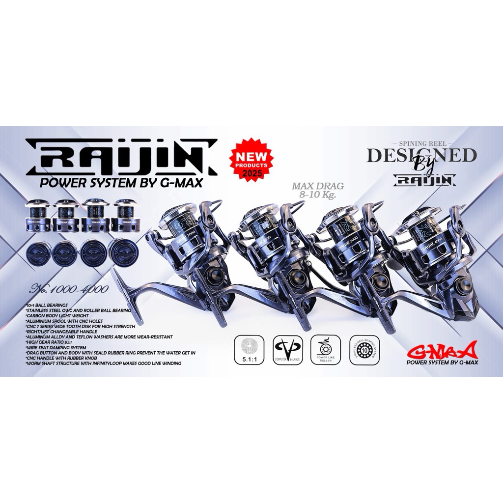 รอกสปินGMAX รุ่น RAIJIN