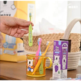 (ส่งด่วน/ส่งทันที🔥) Baby Moby แปรงสีฟัน สำหรับเด็ก 1 แพคมี 2 ด้าม
