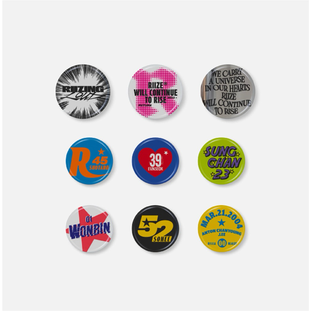 พร้อมส่ง🛒 RIIZE [RIIZING LOUD] - PIN BUTTON SET