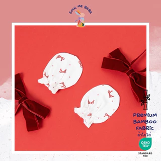 Soul me bebe/Premium bamboo ถุงมือเด็กอ่อน Newborn Mittens ใยไผ่สุดนิ่ม อ่อนโยนต่อผิว