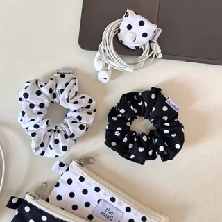 scrunchies polka dot by the.smallstuff | ยางรัดผมลายจุด