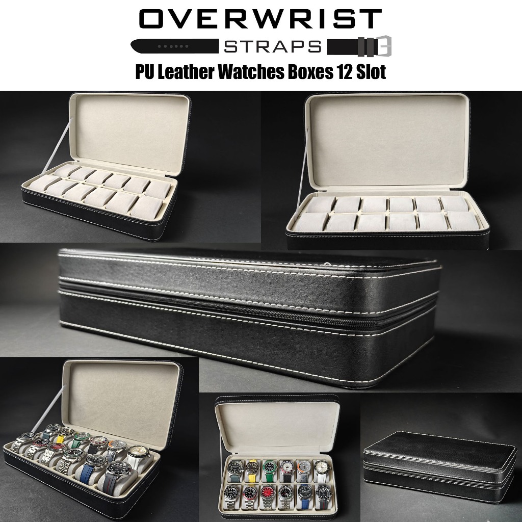 กล่องเก็บนาฬิกา 24 เรือน รุ่น PU Leather Watches Boxes 24 slot