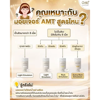 [6 ซอง] AMT Emulsion 7 mL - มอยเจอร์ไรเซอร์เติมความชุ่มชื้น ผิวโกลว์ นุ่ม เฟิร์ม กระจ่างใส (เลือกสูตรตามสภาพผิว)