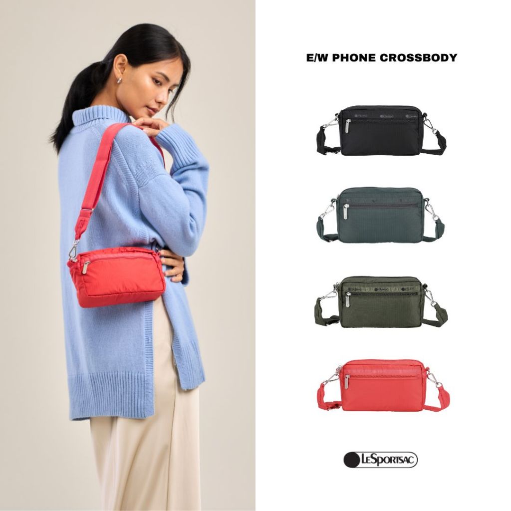 Lesportsac E/W Phone Crossbody Bag กระเป๋าสะพายข้าง กระเป๋าใบเล็ก Style 1596
