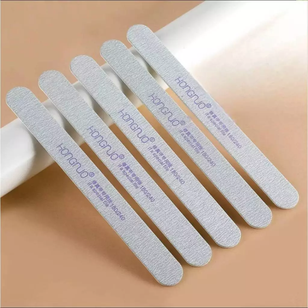 แยกขาย ตะไบบาง●บัฟขัดเงา HONGNUO Thin File●Shiner ทรงแคปซูล 180/240 grit ราคา/1ชิ้น พร้อมส่ง