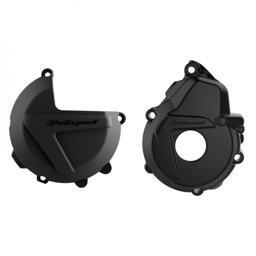 การ์ดเครื่อง Polisport Engine Cover Protection Kit KTM 250-350EXC-F ปี 17-23 , Husqvarna FE250-FE350