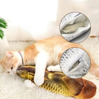 CF HOME ของเล่นแมว, ของเล่นแมวรูปปลาเหมือนจริง, ของเล่นแมวสำหรับเล่นเอง, ของเล่นลูกแมว
