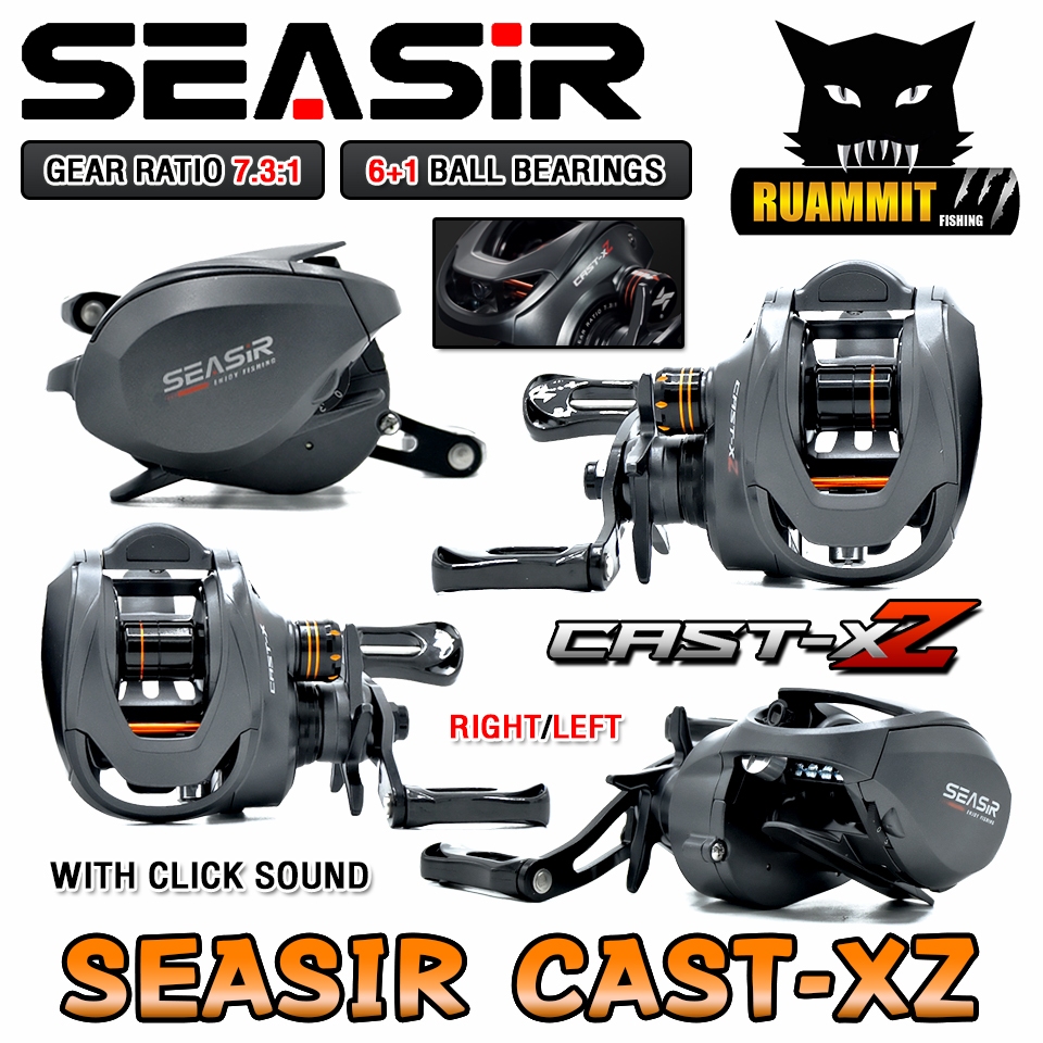 รอกตกปลา รอกหยดน้ำ SEASIR รุ่น CAST-XZ รอบ 7.3:1 by SEASIR (มีทั้งหมุนซ้ายและหมุนขวา)