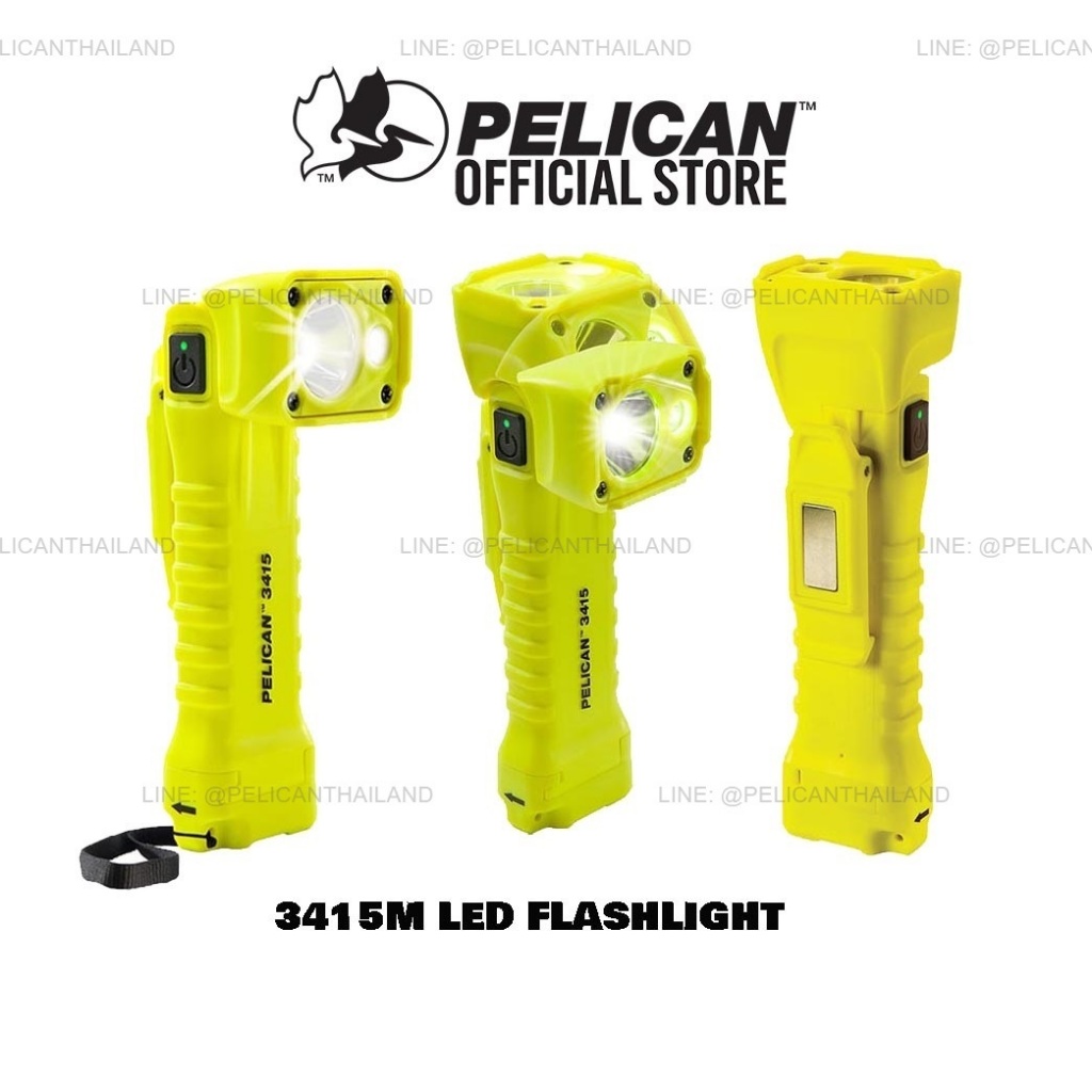 Pelican 3415M Right-Angle LED Flashlight ไฟฉายกันระเบิด / ไฟฉายเชฟตี้
