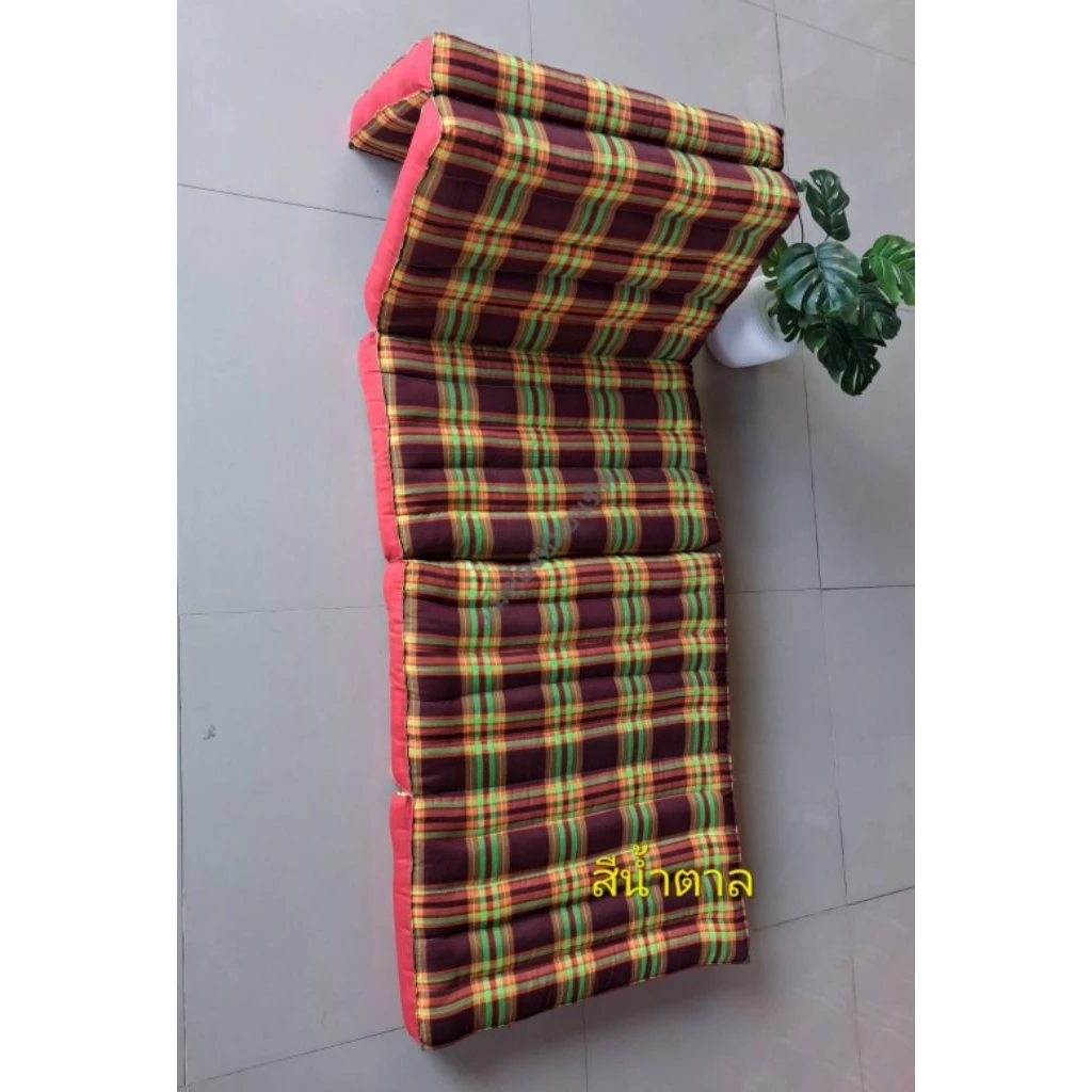 ที่นอนขนาด60cm.5พับ ขนาด60×175ซม. ลายสก๊อต thumbnail 3