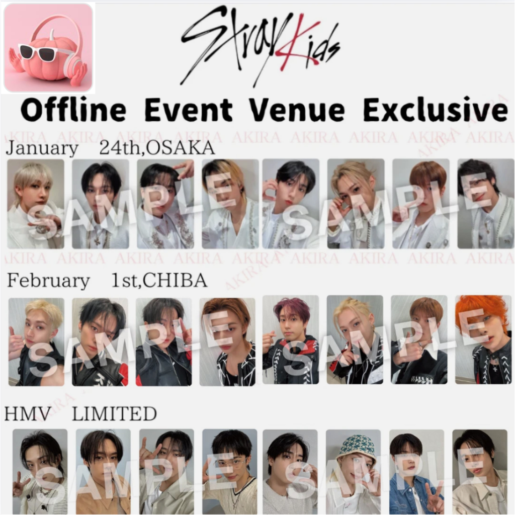 STRAY KIDS Hollow OFFLINE EVENT JAPAN 2026 LIMITED PHOTOCARD OSAKA CHIBA HMV