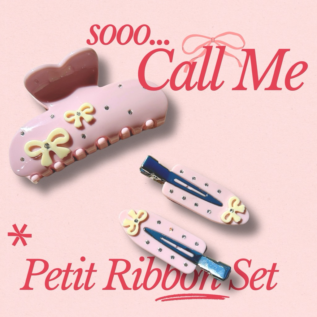 Petit Ribbon HairClaw Set - กิ๊บหนีบผม