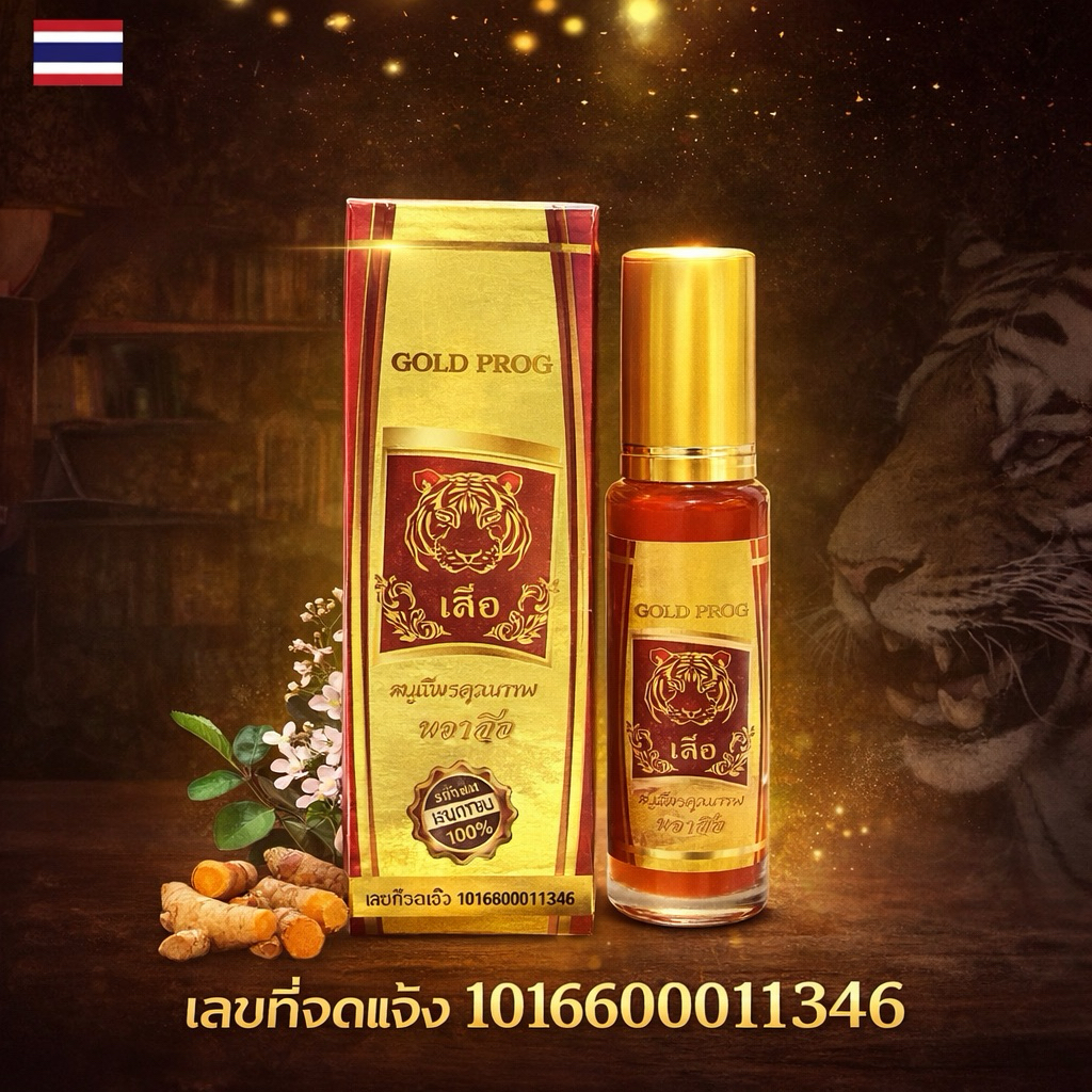 น้ำมันนวด สตรา GOLD FROG บรรเทาปวดเมื่อย สมุนไพรคุณภาพ100% 1ขวดx60ml