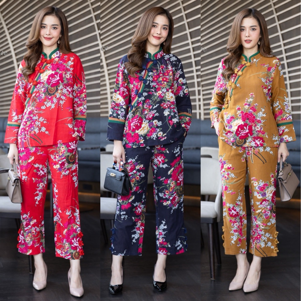 ชุดเซ็ทผ้าลินินเกรดพรีเมี่ยม#ต้อนรับเทศกาลตรุษจีนค่ะ ผ้าใส่สบายไซด์ใหญ่ค่ะ