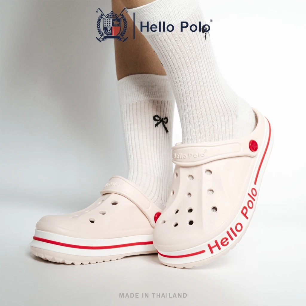 Hello Polo รองเท้าหัวโต HP8065 น้ำหนักเบาสบาย วัสดุ EVA รองเท้าแฟชั่น ดีไซน์มินิมอล แมทช์ง่าย Unisex