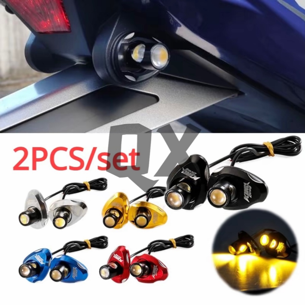 2PCS LED ไฟเลี้ยวด้านข้าง สําหรับรถจักรยานยนต์ - ใส่ที่ไหนก็ได้ ใช้งานง่าย ZX02