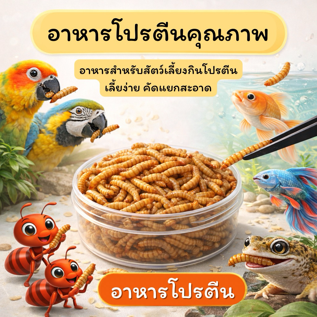 อาหารมด อาหารนก อาหารปลา อาหารสัตว์เลี้ยง🐜🦜🐠