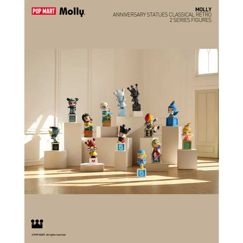 [เลือกตัวได้ พร้อมส่งจากไทย] โมเดล Molly Anniversary Statues Classical Retro 2 Series Figures เช็กการ์ด ไม่แกะซอง