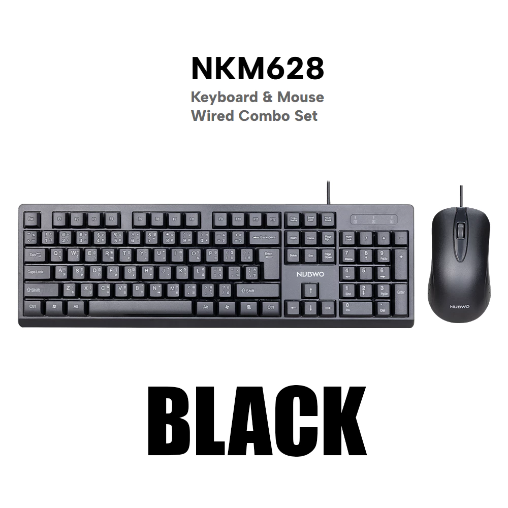 ชุดคีย์บอร์ดและเมาส์ Nubwo NKM-628 / NKM-637 / NKM-646 thumbnail 8