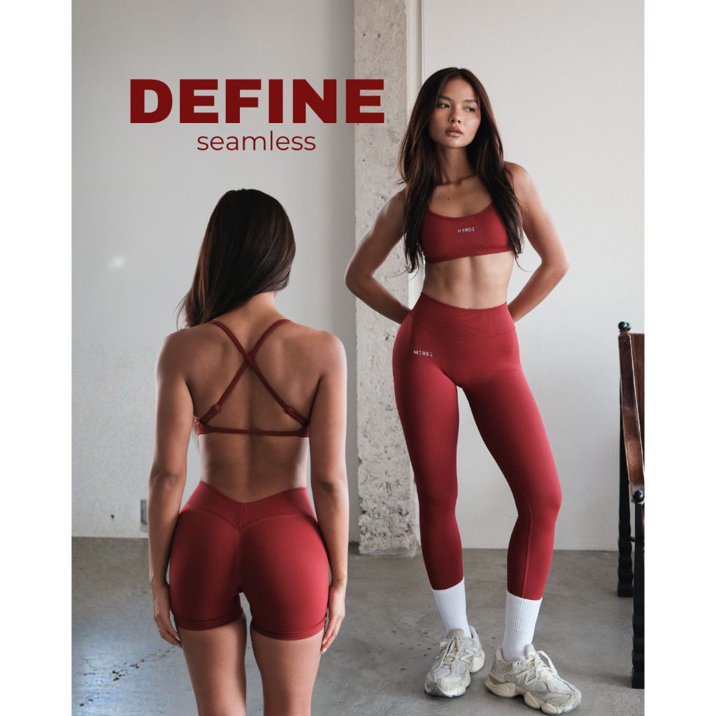 ใหม่! Define Seamless ชุดออกกำลังกาย กางเกงก้นเด้ง เก็บพุง สปอร์ตบรา โชว์หลัง ขายแยกค่ะ Herse Store 