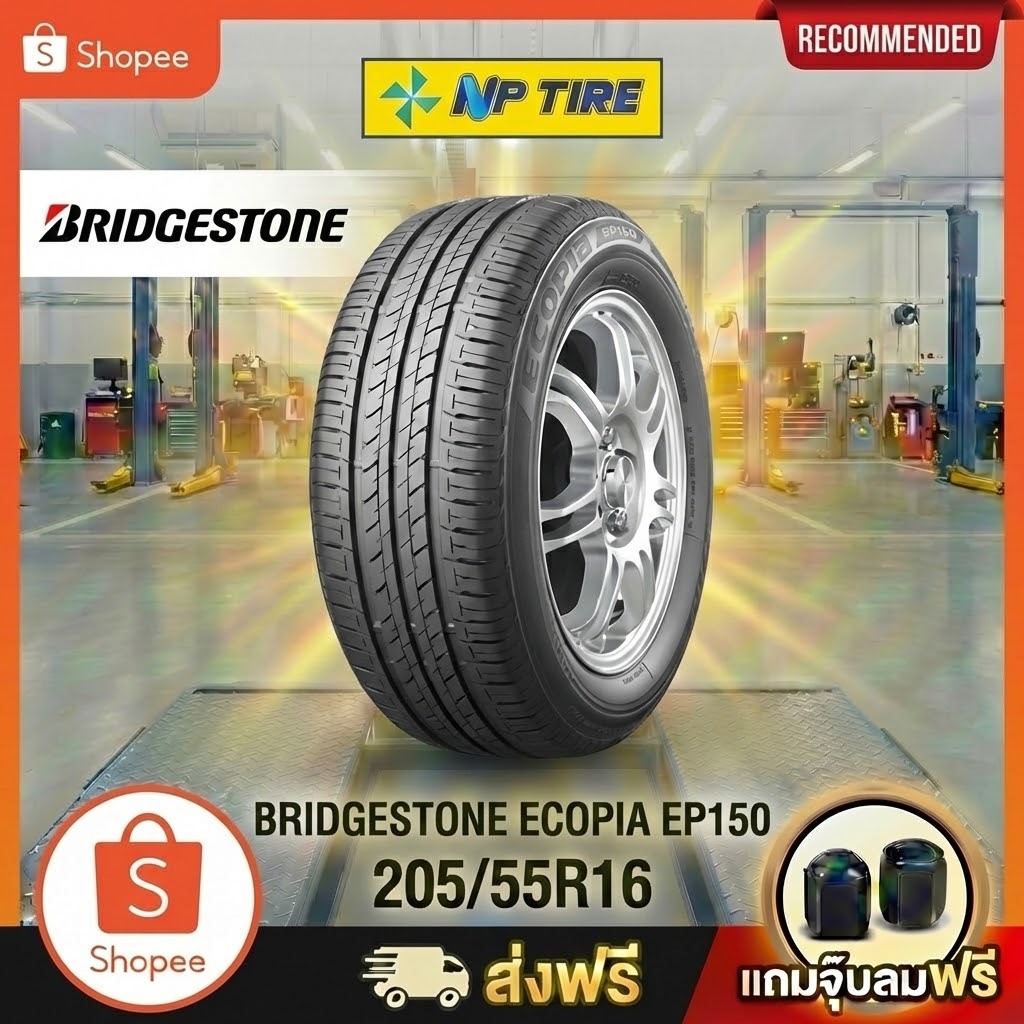 ยาง 205/55R16 BRIDGESTONE ECOPIA EP150   ราคาต่อเส้น  ปี 2025