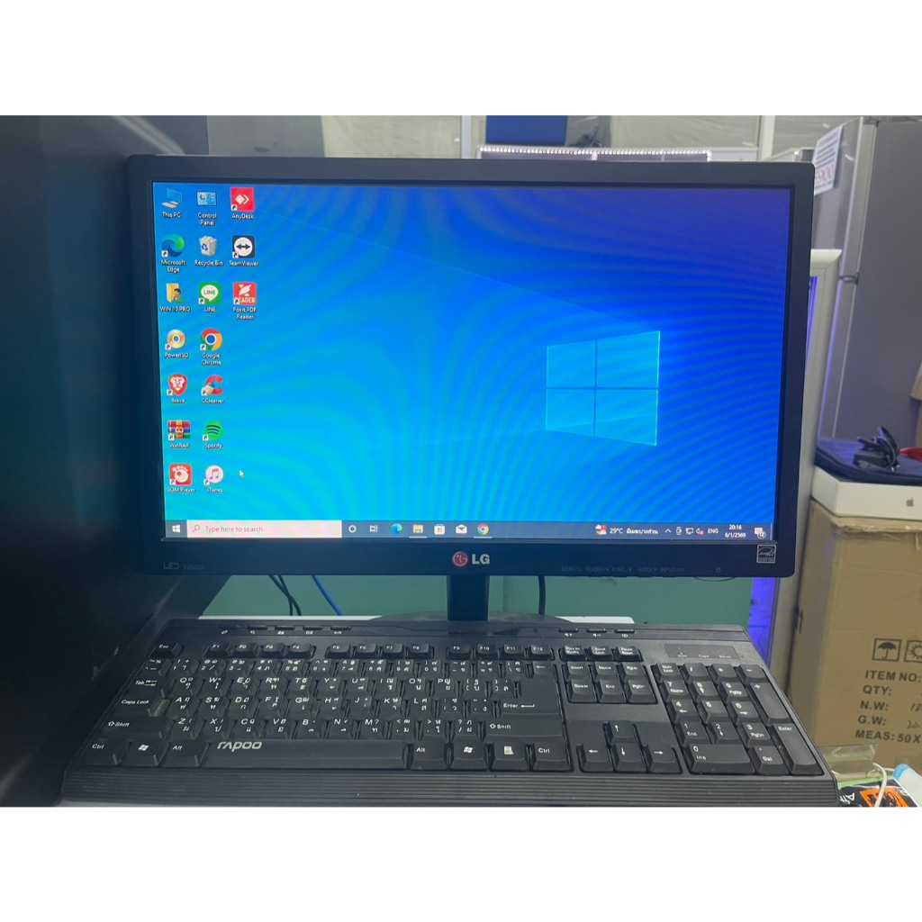 จอคอม LG 19 นิ้ว 19M35D-B จอสวย ไม่เบิร์น ใช้งานได้ดี ราคาถูกใจ