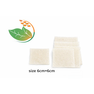 ข้าวตังแผ่นดิบเหลี่ยม 6*6 ซม. น้ำหนัก 1 กก.