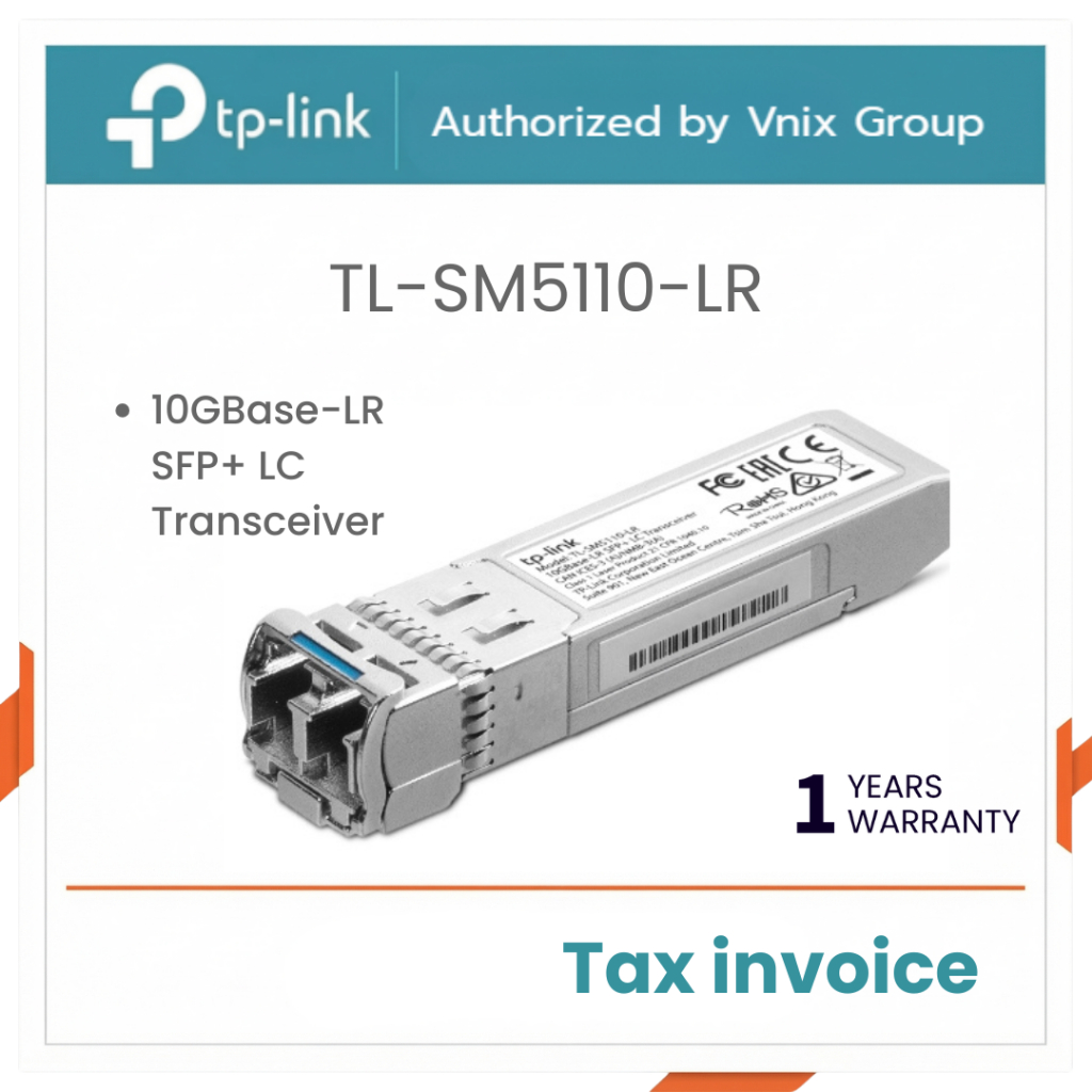Tp link TL-SM5110-LR 10GBase-LR SFP+ LC Transceiver By Vnix Group