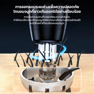 เครื่องตัดขนจมูกไฟฟ้า 2in1 เครื่องเล็มขนจมูกอัจฉริยะ ใบมีดรอบด้าน 360 องศา ล้างทำความสะอาดได้